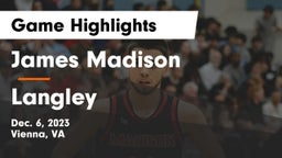 James Madison  vs Langley  Game Highlights - Dec. 6, 2023
