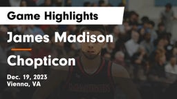 James Madison  vs Chopticon  Game Highlights - Dec. 19, 2023