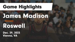 James Madison  vs Roswell  Game Highlights - Dec. 29, 2023