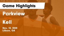 Parkview  vs Kell  Game Highlights - Nov. 10, 2020