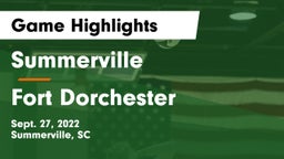 Summerville  vs Fort Dorchester Game Highlights - Sept. 27, 2022