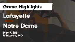 Lafayette  vs Notre Dame  Game Highlights - May 7, 2021