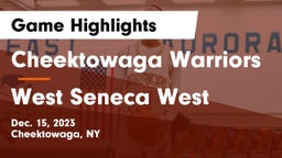 Cheektowaga Warriors vs West Seneca West  Game Highlights - Dec. 15, 2023