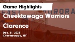 Cheektowaga Warriors vs Clarence  Game Highlights - Dec. 21, 2023
