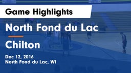 North Fond du Lac  vs Chilton  Game Highlights - Dec 12, 2016