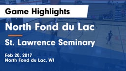 North Fond du Lac  vs St. Lawrence Seminary  Game Highlights - Feb 20, 2017