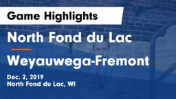 North Fond du Lac  vs Weyauwega-Fremont  Game Highlights - Dec. 2, 2019