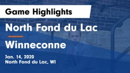 North Fond du Lac  vs Winneconne  Game Highlights - Jan. 14, 2020