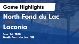 North Fond du Lac  vs Laconia  Game Highlights - Jan. 24, 2020