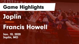 Joplin  vs Francis Howell  Game Highlights - Jan. 10, 2020