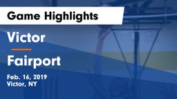 Victor  vs Fairport  Game Highlights - Feb. 16, 2019