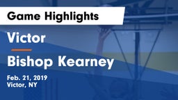 Victor  vs Bishop Kearney  Game Highlights - Feb. 21, 2019