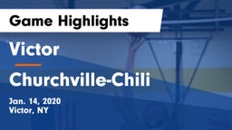 Victor  vs Churchville-Chili  Game Highlights - Jan. 14, 2020