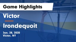 Victor  vs  Irondequoit  Game Highlights - Jan. 28, 2020