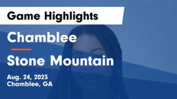 Chamblee  vs Stone Mountain   Game Highlights - Aug. 24, 2023