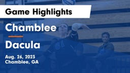 Chamblee  vs Dacula  Game Highlights - Aug. 26, 2023