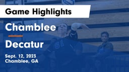 Chamblee  vs Decatur  Game Highlights - Sept. 12, 2023