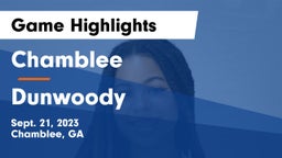 Chamblee  vs Dunwoody  Game Highlights - Sept. 21, 2023