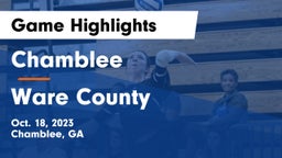 Chamblee  vs Ware County  Game Highlights - Oct. 18, 2023