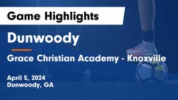 Dunwoody  vs Grace Christian Academy - Knoxville Game Highlights - April 5, 2024
