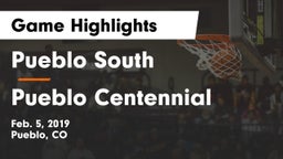 Pueblo South  vs Pueblo Centennial Game Highlights - Feb. 5, 2019