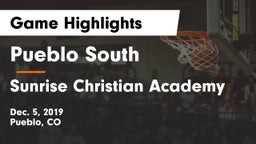 Pueblo South  vs Sunrise Christian Academy Game Highlights - Dec. 5, 2019