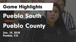 Pueblo South  vs Pueblo County  Game Highlights - Jan. 19, 2018
