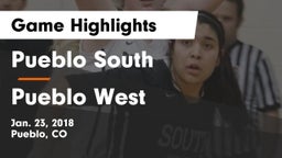 Pueblo South  vs Pueblo West  Game Highlights - Jan. 23, 2018