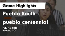 Pueblo South  vs pueblo centennial  Game Highlights - Feb. 13, 2018