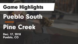 Pueblo South  vs Pine Creek  Game Highlights - Dec. 17, 2018