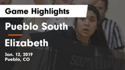 Pueblo South  vs Elizabeth  Game Highlights - Jan. 12, 2019