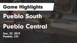 Pueblo South  vs Pueblo Central  Game Highlights - Jan. 22, 2019
