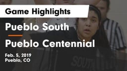 Pueblo South  vs Pueblo Centennial Game Highlights - Feb. 5, 2019
