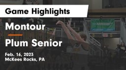 Montour  vs Plum Senior  Game Highlights - Feb. 16, 2023