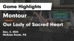 Montour  vs Our Lady of Sacred Heart  Game Highlights - Dec. 2, 2023