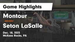 Montour  vs Seton LaSalle  Game Highlights - Dec. 18, 2023