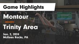 Montour  vs Trinity Area  Game Highlights - Jan. 2, 2024