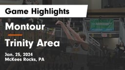 Montour  vs Trinity Area  Game Highlights - Jan. 25, 2024