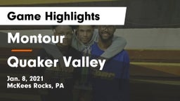 Montour  vs Quaker Valley  Game Highlights - Jan. 8, 2021