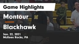 Montour  vs Blackhawk  Game Highlights - Jan. 22, 2021