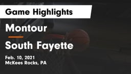 Montour  vs South Fayette  Game Highlights - Feb. 10, 2021