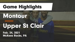 Montour  vs Upper St Clair Game Highlights - Feb. 24, 2021