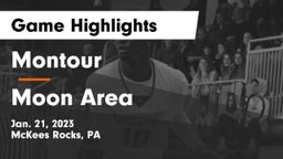 Montour  vs Moon Area  Game Highlights - Jan. 21, 2023