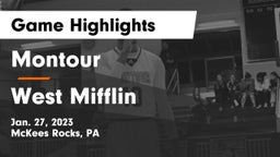 Montour  vs West Mifflin  Game Highlights - Jan. 27, 2023
