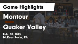 Montour  vs Quaker Valley  Game Highlights - Feb. 10, 2023