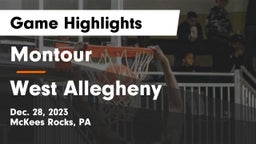 Montour  vs West Allegheny  Game Highlights - Dec. 28, 2023