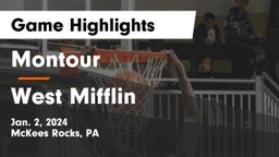 Montour  vs West Mifflin  Game Highlights - Jan. 2, 2024
