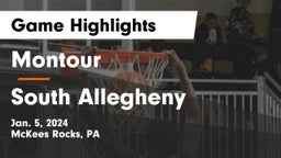 Montour  vs South Allegheny  Game Highlights - Jan. 5, 2024