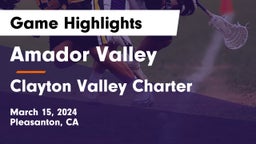 Amador Valley  vs Clayton Valley Charter  Game Highlights - March 15, 2024
