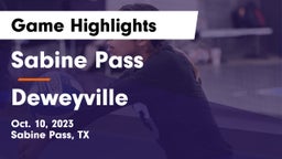 Sabine Pass  vs Deweyville  Game Highlights - Oct. 10, 2023